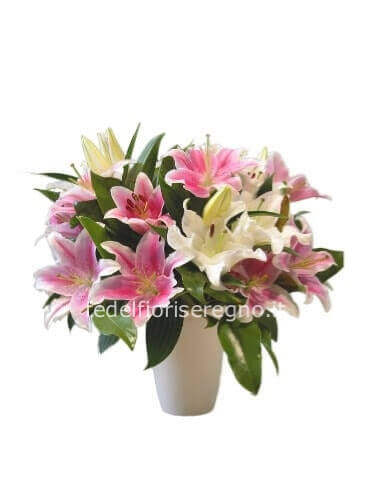 Mazzo di lilium colori assortiti