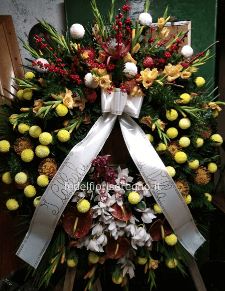 Corona funebre tonalità da concordare